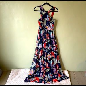 Lulu’s Navy Blue Floral Dress